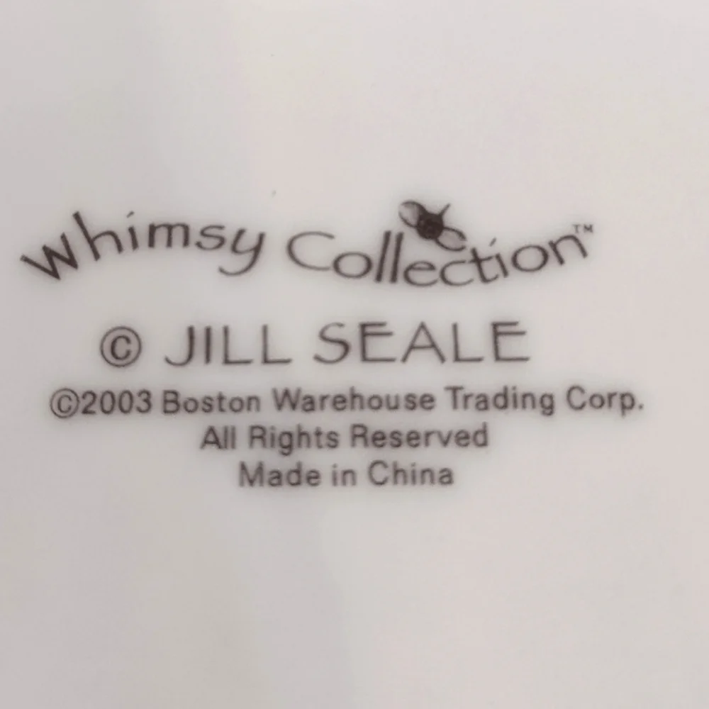 Whimsy Wear Marry Sloshmast! Set of 4 porcelain plates